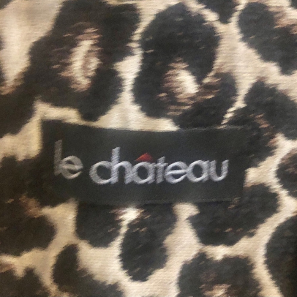 Vintage Leopard Animal Print Long Fabric Coat - 1990s - Picture 6 of 10
